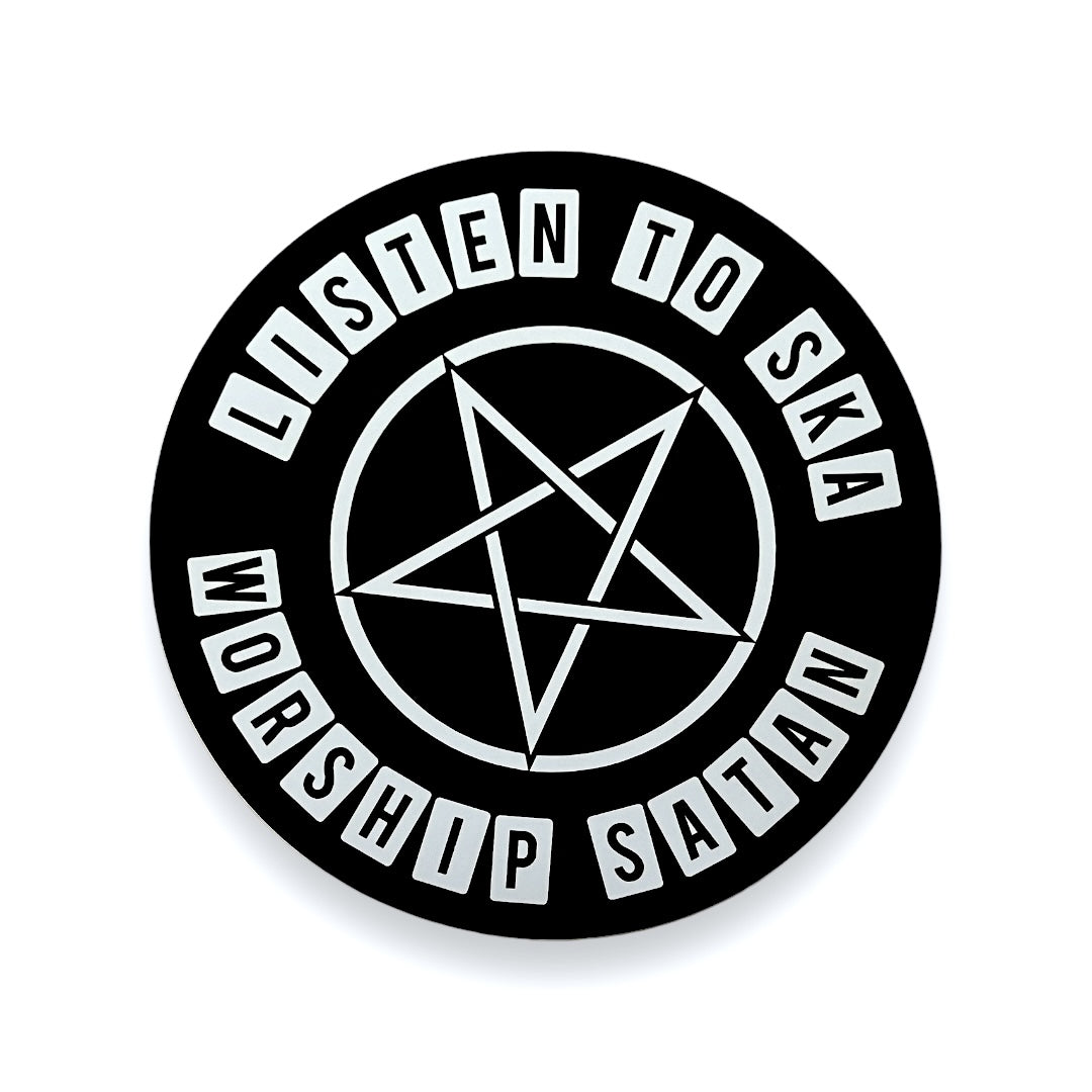 Listen To Ska Worship Satan Sticker